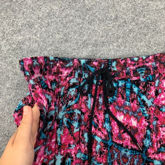 Vans Dom Draw Mini Skirt Womens S Small Drawstring Flowy Summer Floral Pockets - Picture 3 of 10